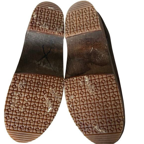 Sandgrens Brett Low Closed Back Clog Brown Leather Wood EU 40/9 Scandigirl Boho - Picture 5 of 9